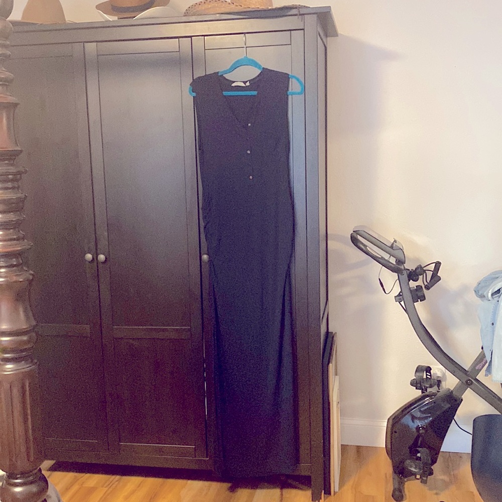 Athleta ribbed Henley dress